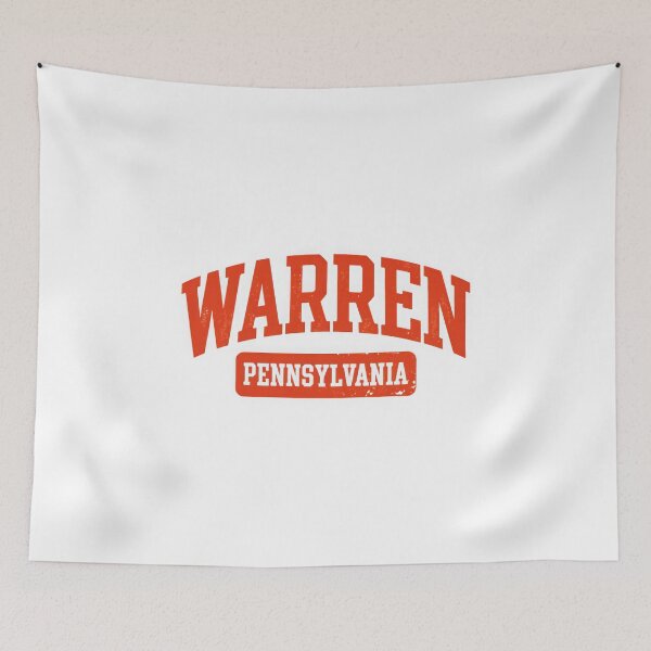 Item preview, Warren Pennsylvania Vintage Retro Collegiate Style designed and sold by MapMyMiles.