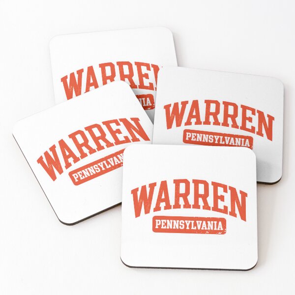 Item preview, Warren Pennsylvania Vintage Retro Collegiate Style designed and sold by MapMyMiles.