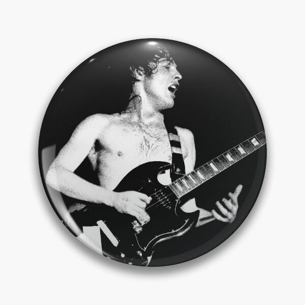 Item preview, Angus Young shirtless designed and sold by ChimyandFunky.