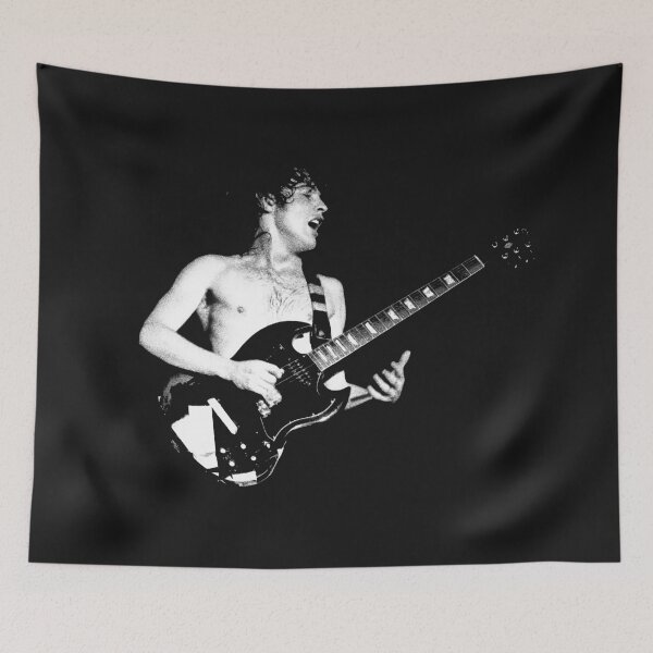 Item preview, Angus Young shirtless designed and sold by ChimyandFunky.