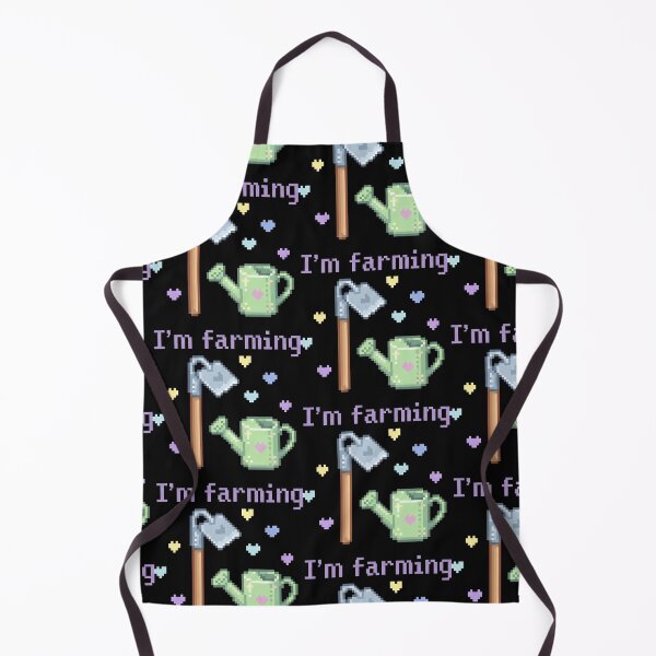 Item preview, "I'm Farming" Cute Pixel Art Garden Tools Illustration designed and sold by SplashTastic.