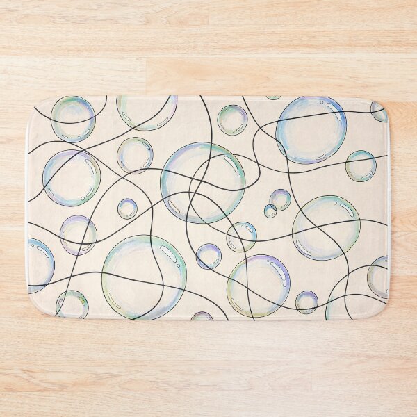 Item preview, Floating Bubbles & Abstract Line Flow Pattern designed and sold by blankTeeShirt.