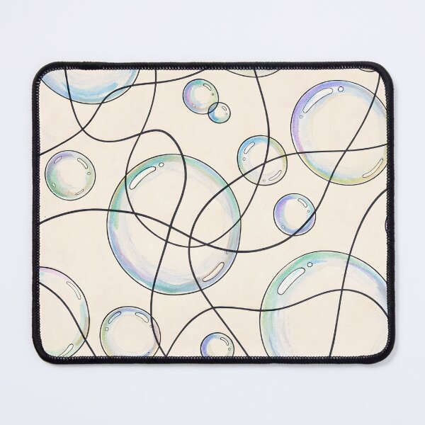 Item preview, Floating Bubbles & Abstract Line Flow Pattern designed and sold by blankTeeShirt.