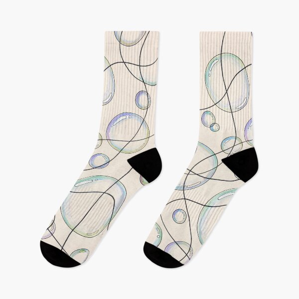 Item preview, Floating Bubbles & Abstract Line Flow Pattern designed and sold by blankTeeShirt.