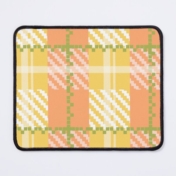 Item preview, Peach Yellow Plaid Seamless Pattern. Retro Summer Checkered Fabric Design. designed and sold by Tarathai.