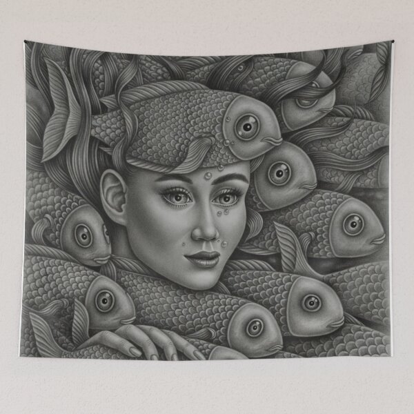Item preview, Mermaid | Magical Ocean Fantasy Mermaid Illustration Art designed and sold by Ruta.