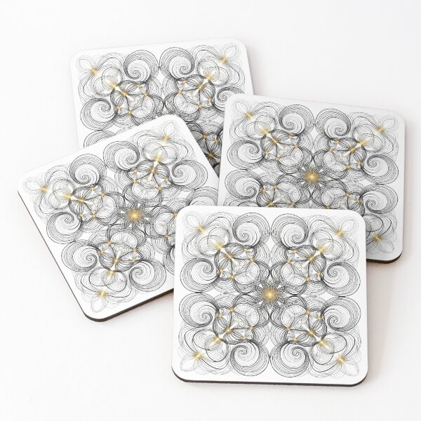 Item preview, Celestial Nexus: Golden Fractal Radiance designed and sold by Peter Veselinović.