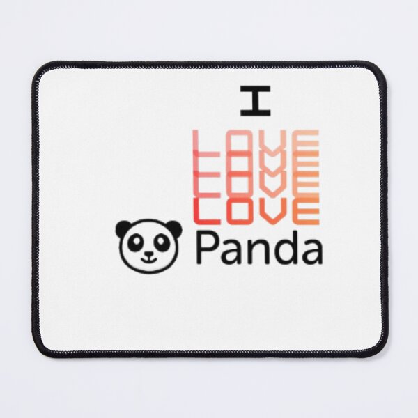 Item preview, I Love Panda Typography Gradient Design | Panda Lover Gift for Her | Cute Panda Graphic Tee designed and sold by SOLIORA ATELIER.