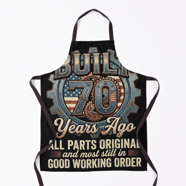 Item preview, Built 70 Years Ago Mechanical Theme Birthday Design designed and sold by phamso99999.