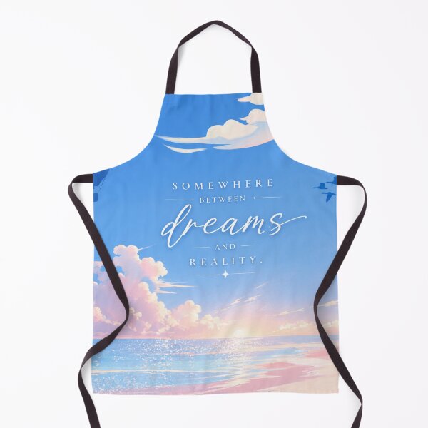 Item preview, Somewhere Between Dreams and Reality Aesthetic Sky Poster | Soft Pastel Ocean Quote Art designed and sold by NA-art725.
