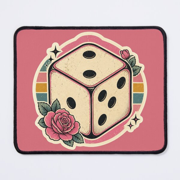 Item preview, Vintage Dice and Roses Sticker - Old School Tattoo Style designed and sold by Euphoric Girls Store.