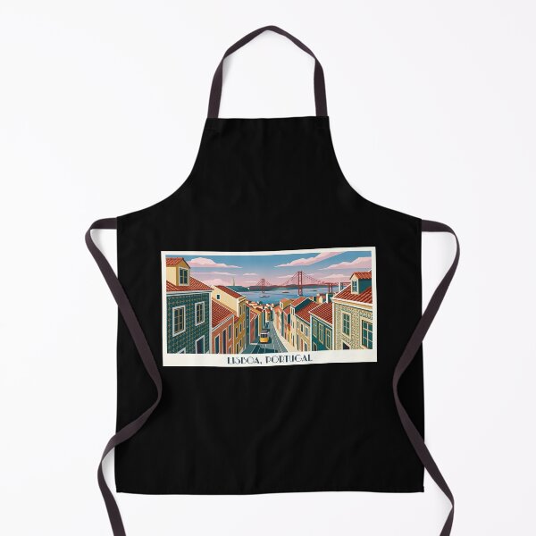 Item preview, Lisbon Cityscape - Vintage Travel Poster of Portugal designed and sold by Paulocdias.