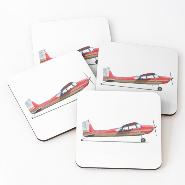 Item preview, CESSNA 180A SKYWAGON designed and sold by Grubby Fingers Aircraft Illustration.