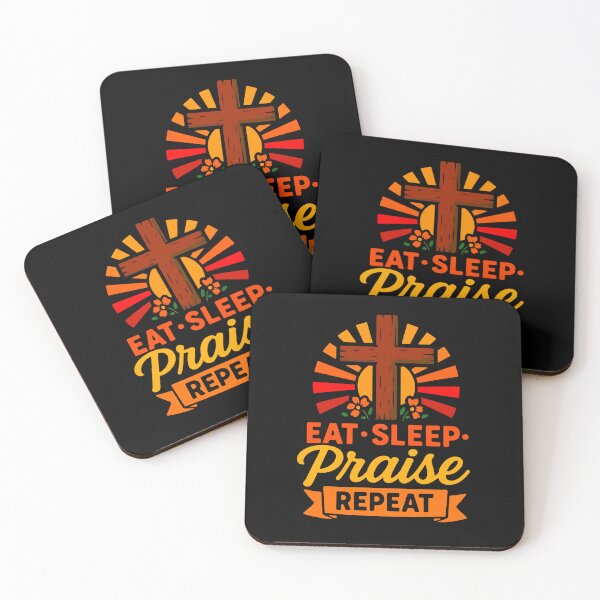 Item preview, Eat Sleep Praise Repeat  designed and sold by plushism.
