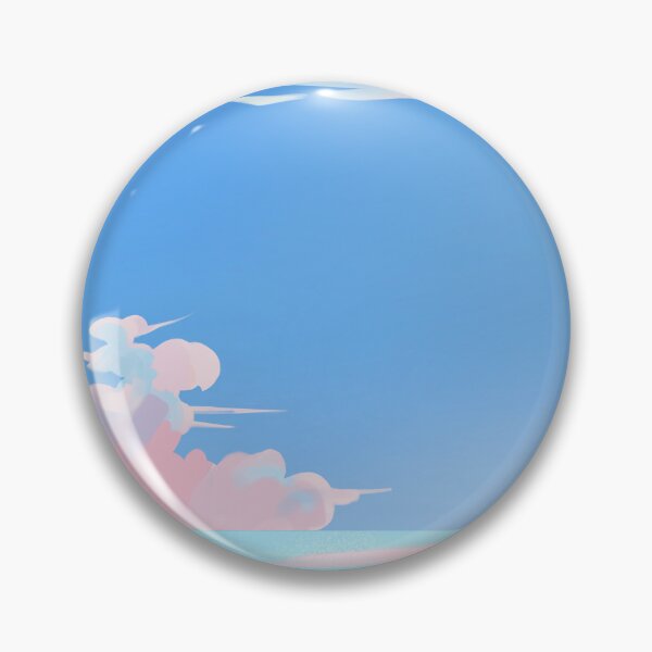 Item preview, Minimal Pastel Sky and Ocean Aesthetic Background | Soft Dreamy Landscape Illustration designed and sold by NA-art725.
