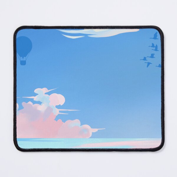 Item preview, Minimal Pastel Sky and Ocean Aesthetic Background | Soft Dreamy Landscape Illustration designed and sold by NA-art725.