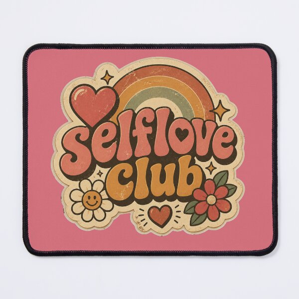 Item preview, Retro Sticker "Self Love Club" – Groovy 70s Aesthetic designed and sold by Euphoric Girls Store.
