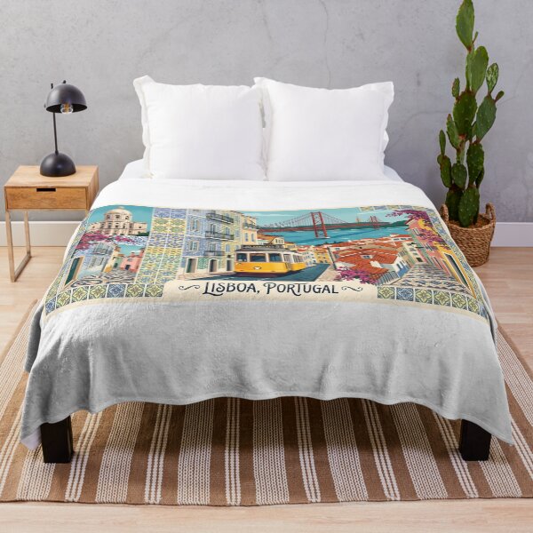 Item preview, Lisbon Souvenir Collage - Portuguese Tram and City Landmarks designed and sold by Paulocdias.