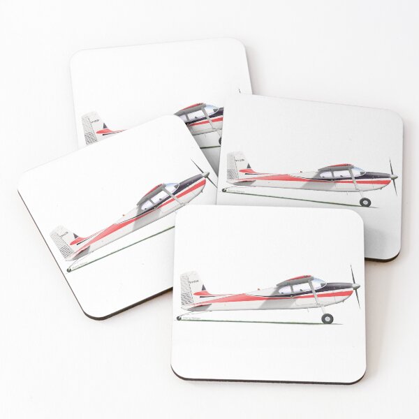 Item preview, CESSNA 180A SKYWAGON designed and sold by Grubby Fingers Aircraft Illustration.