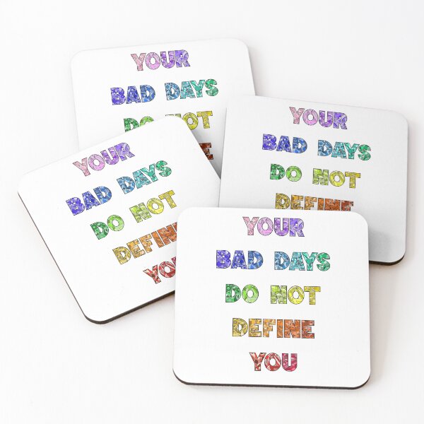 Item preview, Your Bad Days Do Not Define You – Motivational Quote Colorful Aesthetic Design designed and sold by klebtgut.