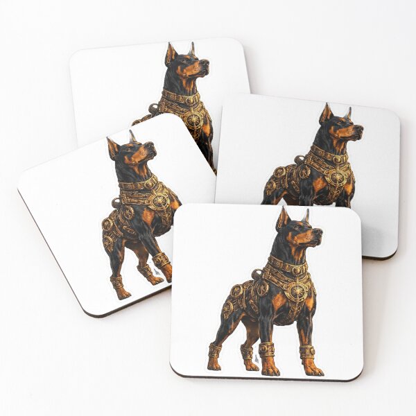 Item preview, Steampunk Doberman Sticker - Mechanical Doberman Art - Powerful Doberman designed and sold by Altered Art By Steve.