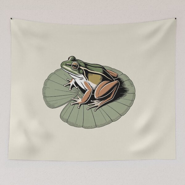 Item preview, Frog on Lily Pad – Cottagecore Goblincore Aesthetic T-Shirt designed and sold by AlexandraSand.
