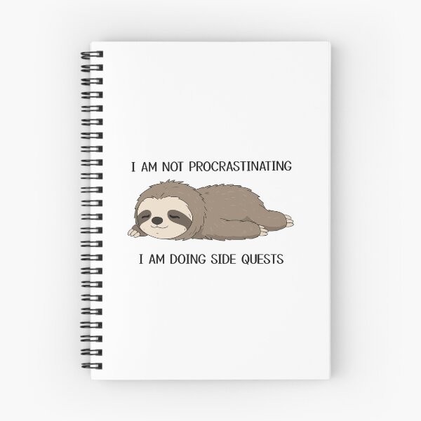 Item preview, I’m Not Procrastinating I’m Doing Side Quests – Funny Sloth Gamer Meme Design designed and sold by klebtgut.