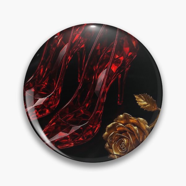 Item preview, Ruby Crystal Heels and Golden Rose designed and sold by DarkLuxuryArt.