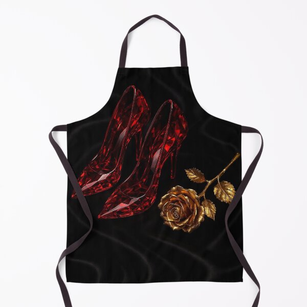 Item preview, Ruby Crystal Heels and Golden Rose designed and sold by DarkLuxuryArt.