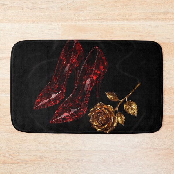 Item preview, Ruby Crystal Heels and Golden Rose designed and sold by DarkLuxuryArt.