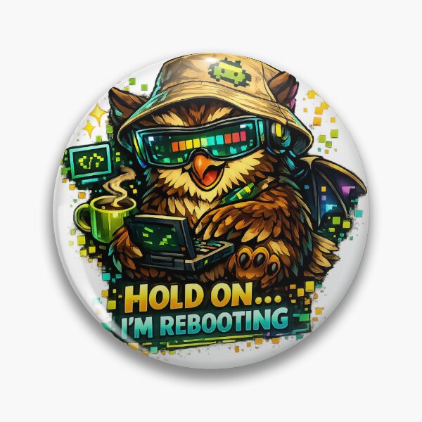 Item preview, Gamer Owl - Hold On... I'm Rebooting designed and sold by ForestCuties.