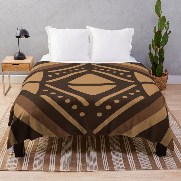 Item preview, Traditional Bogolan Pattern from Mali - Chic Ethnic Art designed and sold by Wolagno.