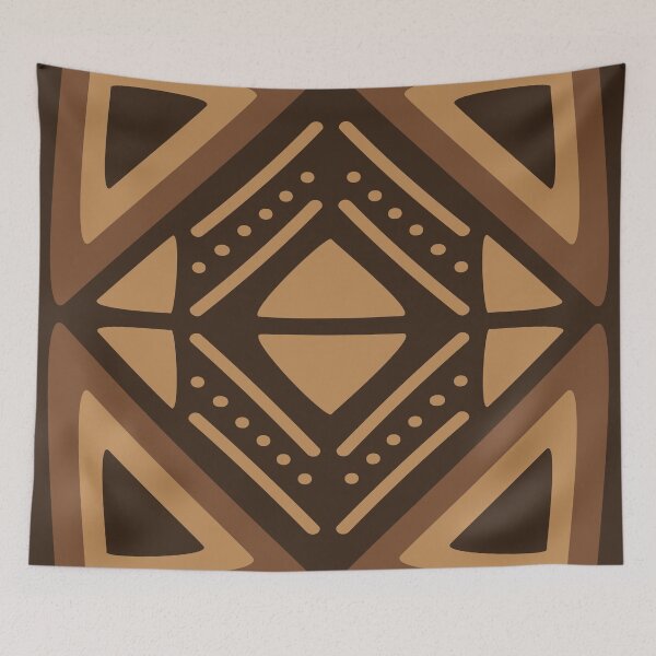 Item preview, Traditional Bogolan Pattern from Mali - Chic Ethnic Art designed and sold by Wolagno.