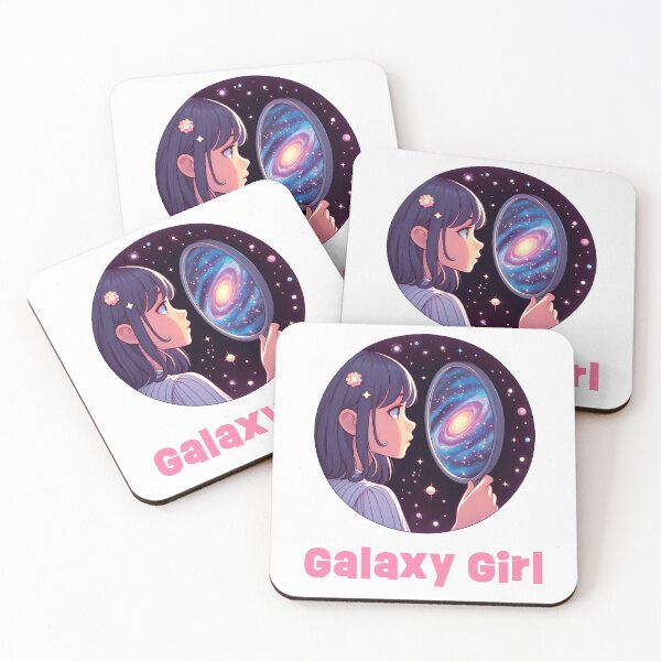 Artikelvorschau, Galaxy Girl – Illustration einer kosmischen Frau mit Weltraumästhetik-Typografie entworfen und verkauft von BobaBunny76.
