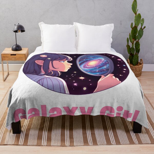 Artikelvorschau, Galaxy Girl – Illustration einer kosmischen Frau mit Weltraumästhetik-Typografie entworfen und verkauft von BobaBunny76.