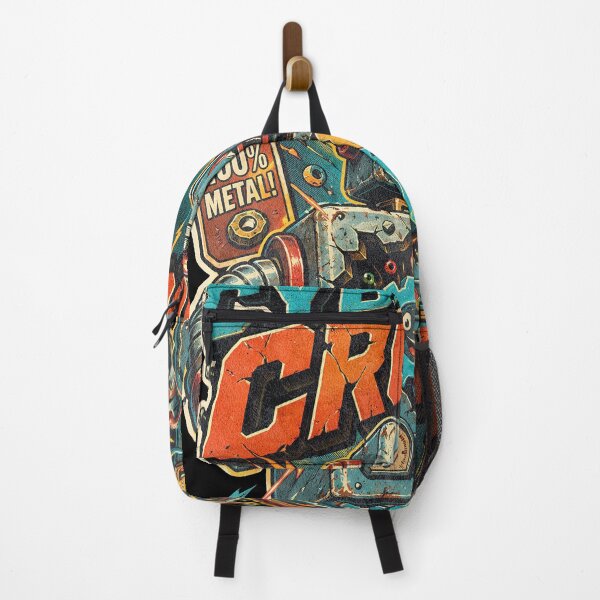 Item preview, Cyber Crunch Colorful Vintage Mecha Art designed and sold by Highwayman1975.