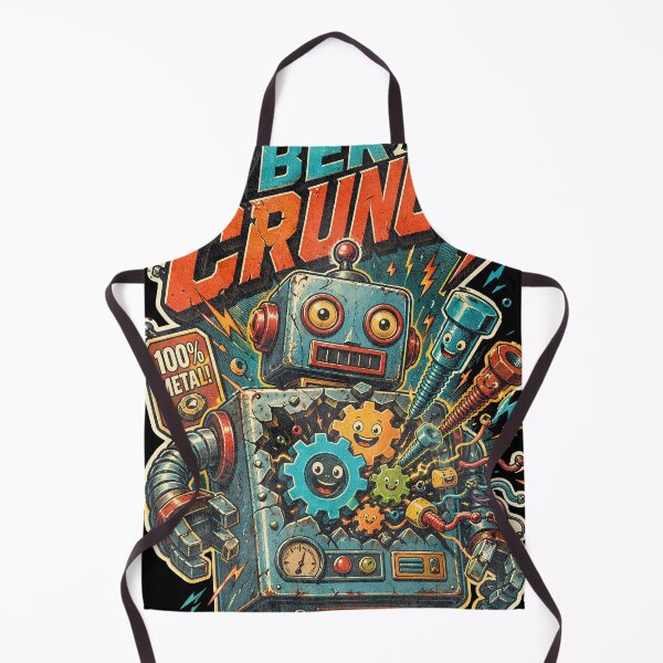 Item preview, Cyber Crunch Colorful Vintage Mecha Art designed and sold by Highwayman1975.