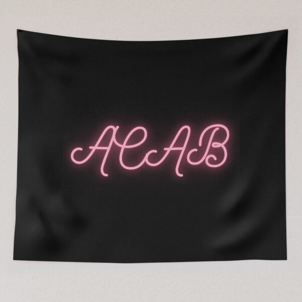 Item preview, Pink Fancy Glowing ACAB on Black designed and sold by AnimaliaStar.
