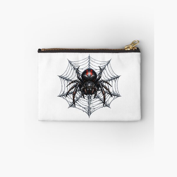 Item preview, Detailed Creepy Spider on Web – Realistic Dark Nature Art designed and sold by Cauldron Crafts.