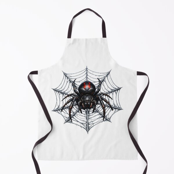 Item preview, Detailed Creepy Spider on Web – Realistic Dark Nature Art designed and sold by Cauldron Crafts.