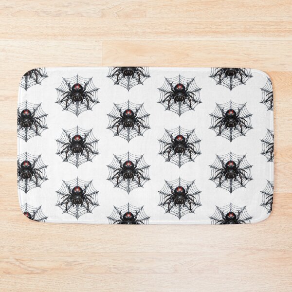 Item preview, Detailed Creepy Spider on Web – Realistic Dark Nature Art designed and sold by Cauldron Crafts.