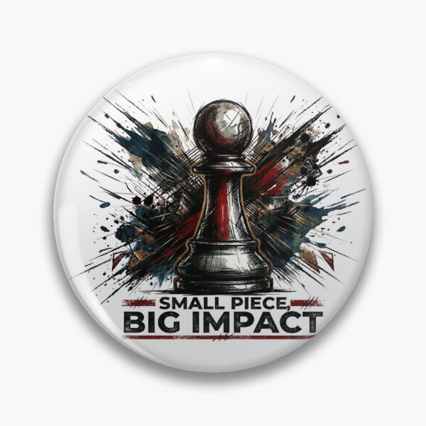 Item preview, Small Piece, Big Impact | Chess Pawn Grunge Streetwear designed and sold by DandoLaTalla.