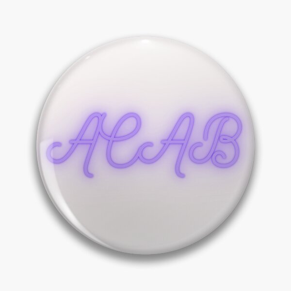 Item preview, Purple Fancy Glowing ACAB on White designed and sold by AnimaliaStar.