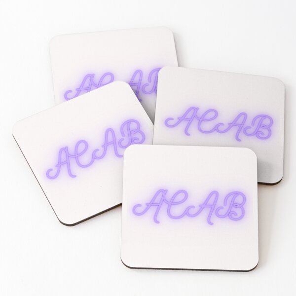 Item preview, Purple Fancy Glowing ACAB on White designed and sold by AnimaliaStar.