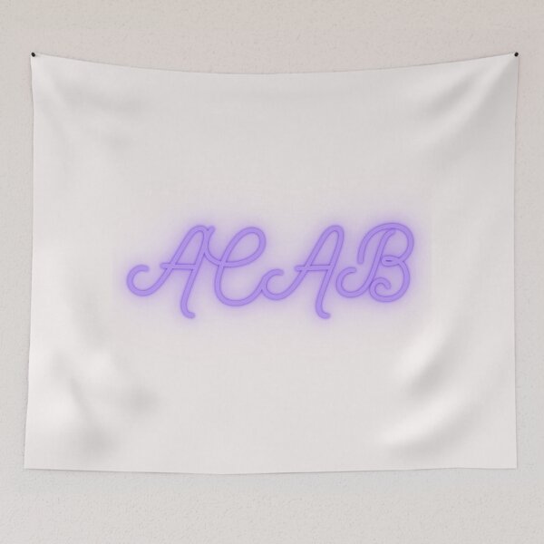 Item preview, Purple Fancy Glowing ACAB on White designed and sold by AnimaliaStar.