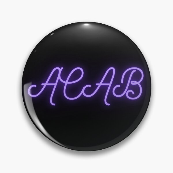 Item preview, Purple Fancy Glowing ACAB on Black designed and sold by AnimaliaStar.