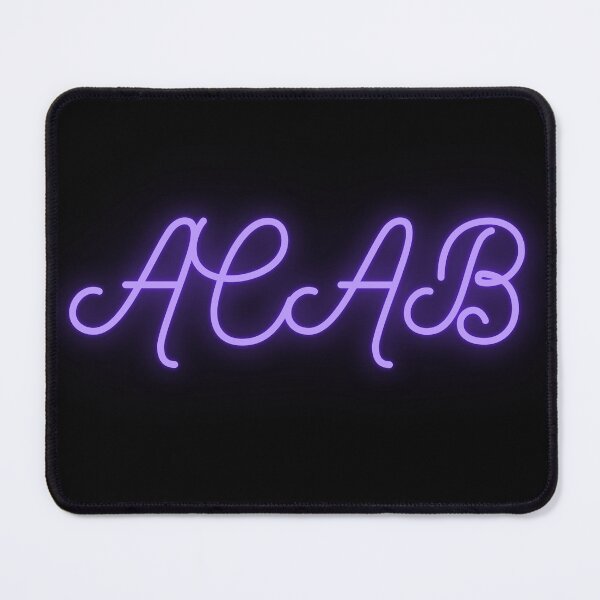 Item preview, Purple Fancy Glowing ACAB on Black designed and sold by AnimaliaStar.