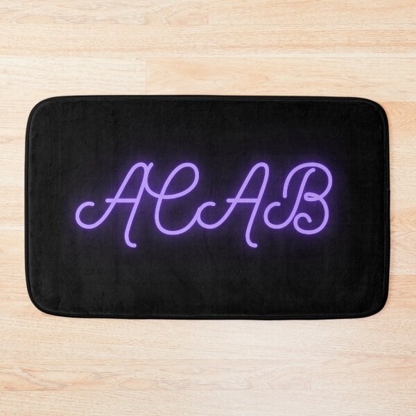 Item preview, Purple Fancy Glowing ACAB on Black designed and sold by AnimaliaStar.