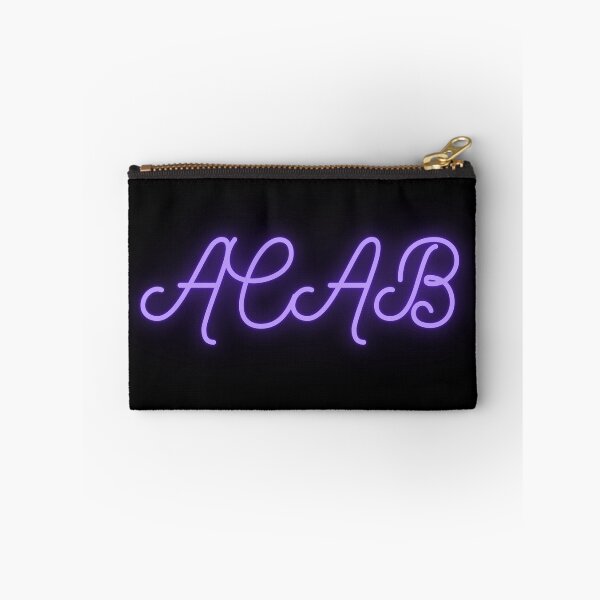 Item preview, Purple Fancy Glowing ACAB on Black designed and sold by AnimaliaStar.
