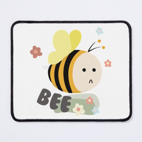 Item preview, Cute Chubby Bumble Bee with Flowers Illustration designed and sold by SomeHitori.